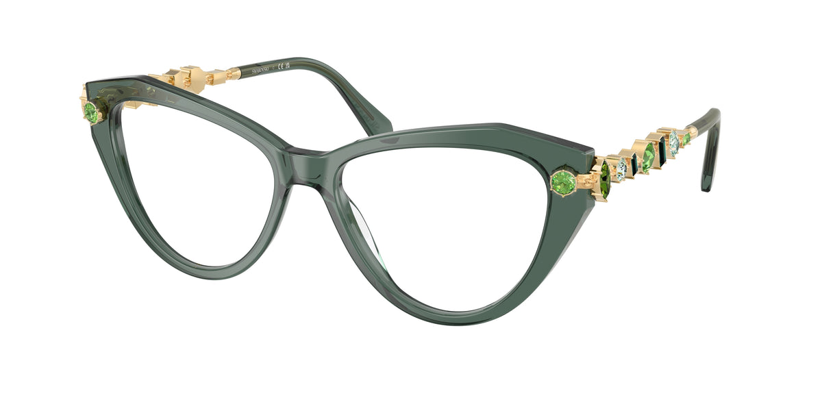 Swarovski SK2047 Transparent Green Eyeglasses