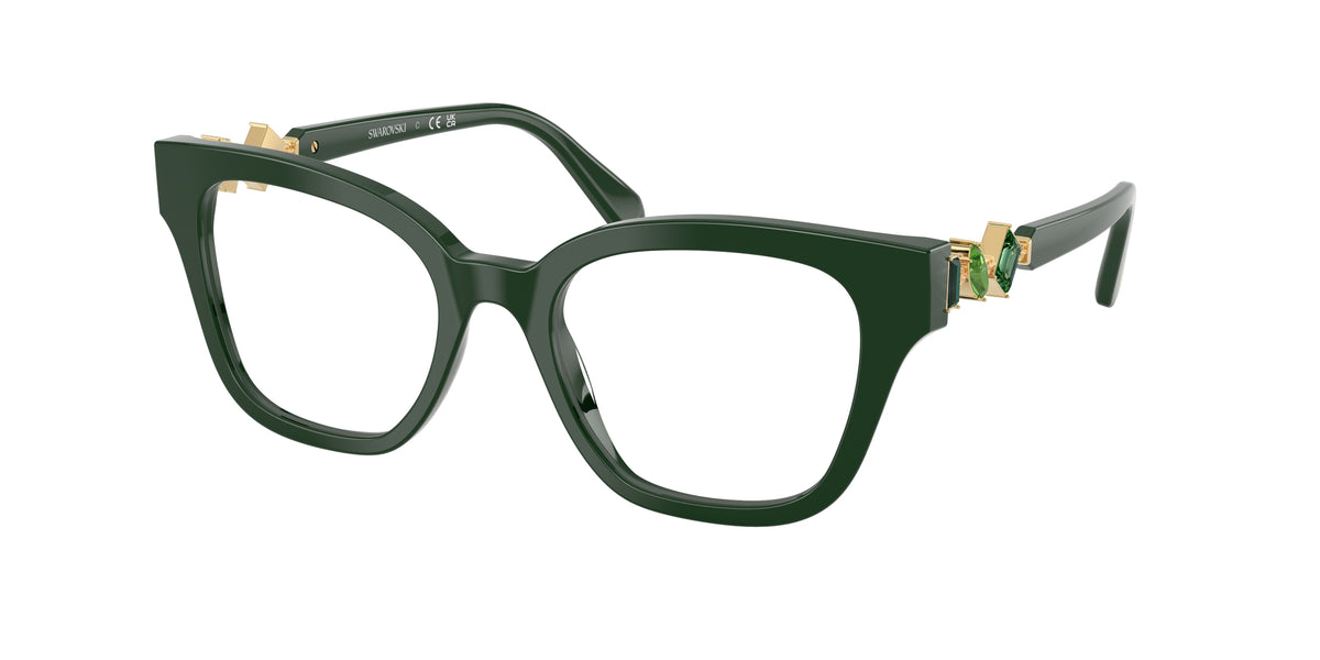 Swarovski SK2048 Dark Green Eyeglasses