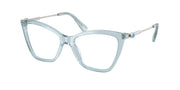 Swarovski SK2051 Transparent Light Blue Eyeglasses