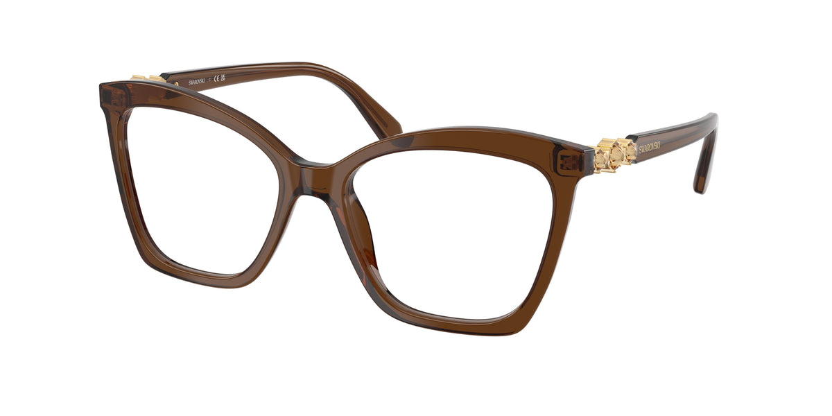 Swarovski SK2053F Transparent Brown Eyeglasses