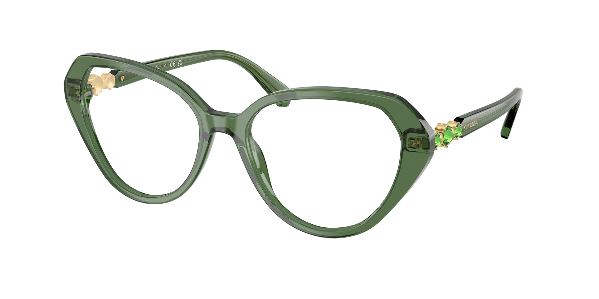 Swarovski SK2054 Transparent Green Eyeglasses