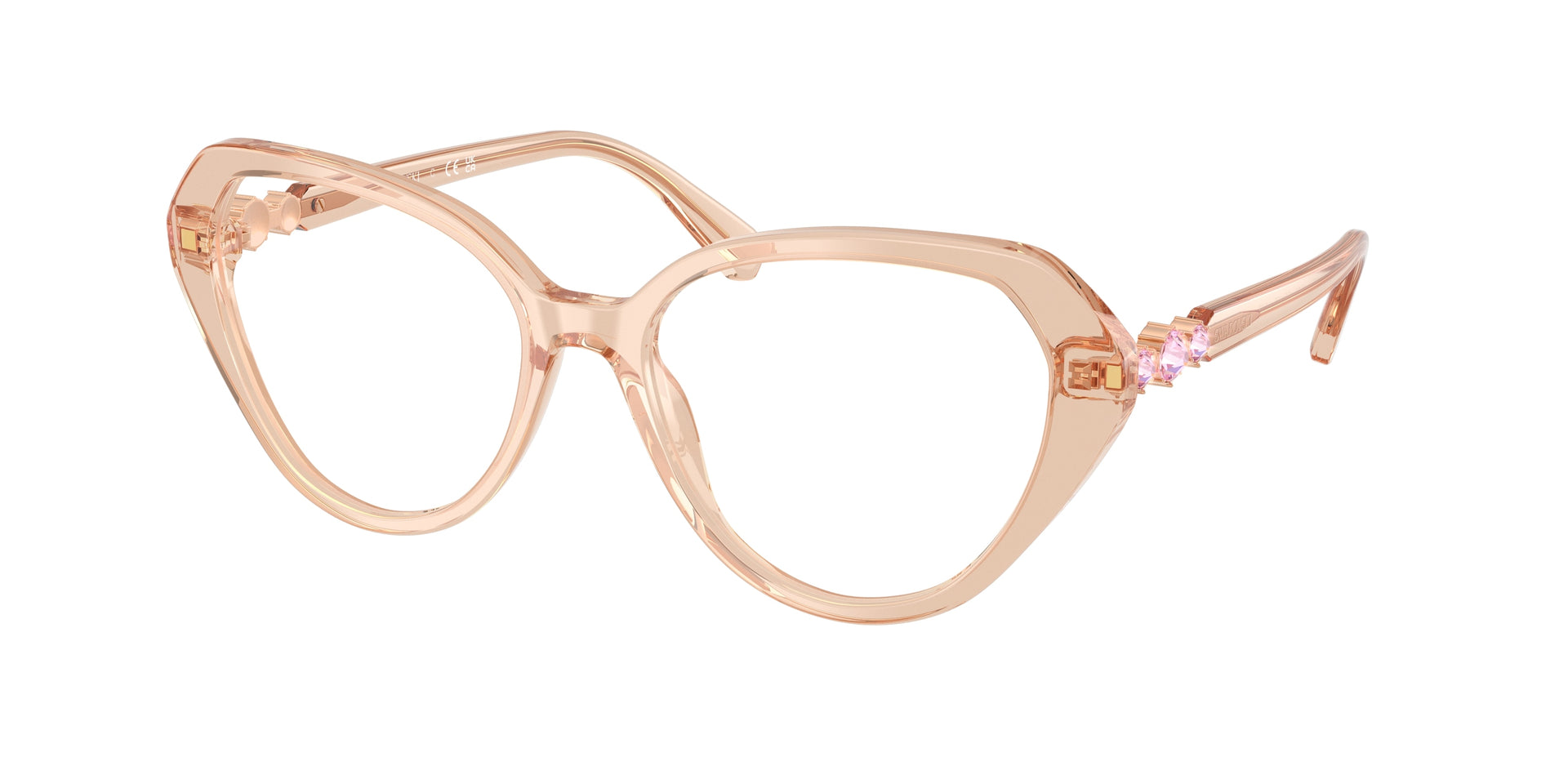 Swarovski SK2054 Transparent Beige Eyeglasses