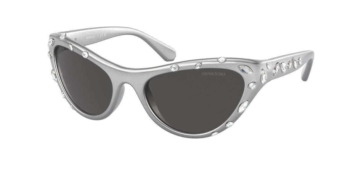 Swarovski SK6007 Metallic Grey Sunglasses