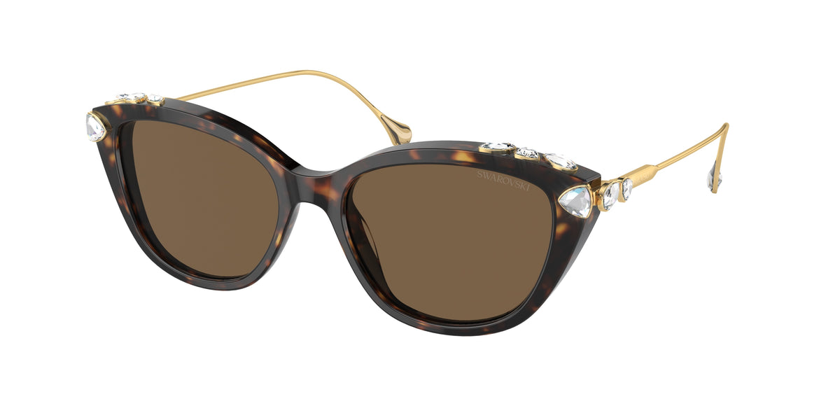 Swarovski SK6010F Havana Sunglasses