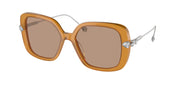 Swarovski SK6011 Transparent Amber Brown Sunglasses