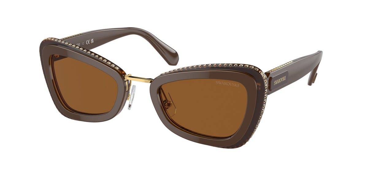 Swarovski SK6012 Brown Light Brown Sunglasses