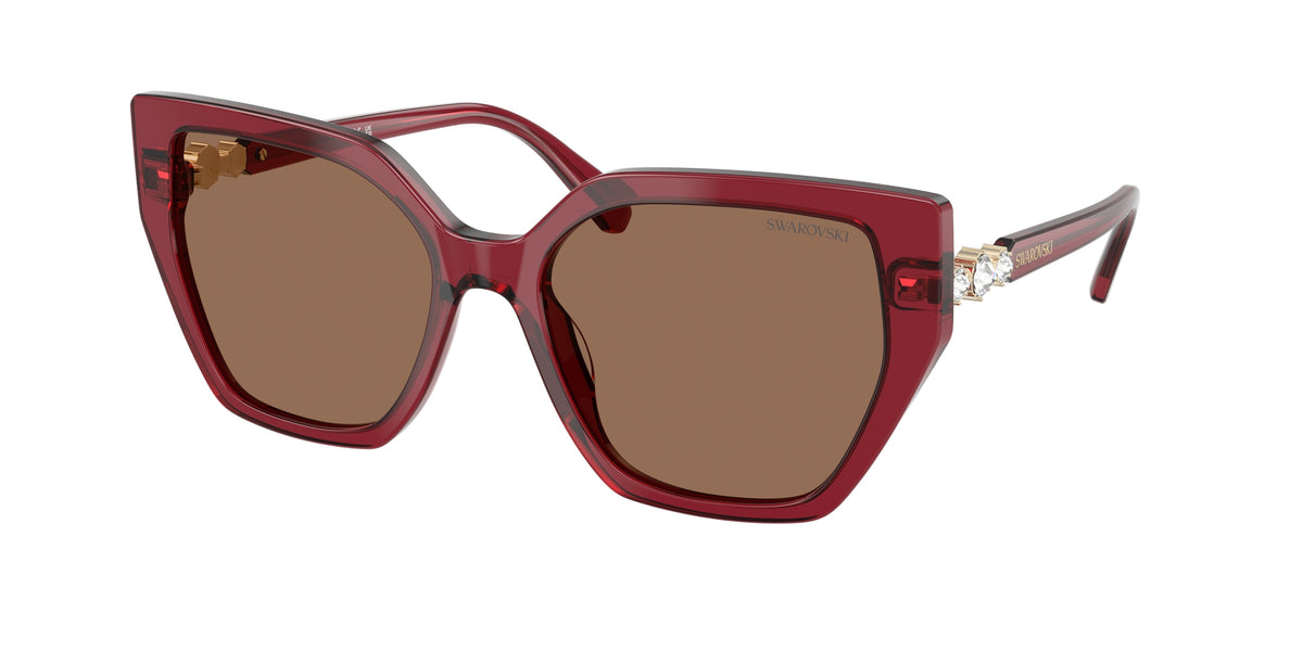 Swarovski SK6016 Transparent Burgundy Sunglasses