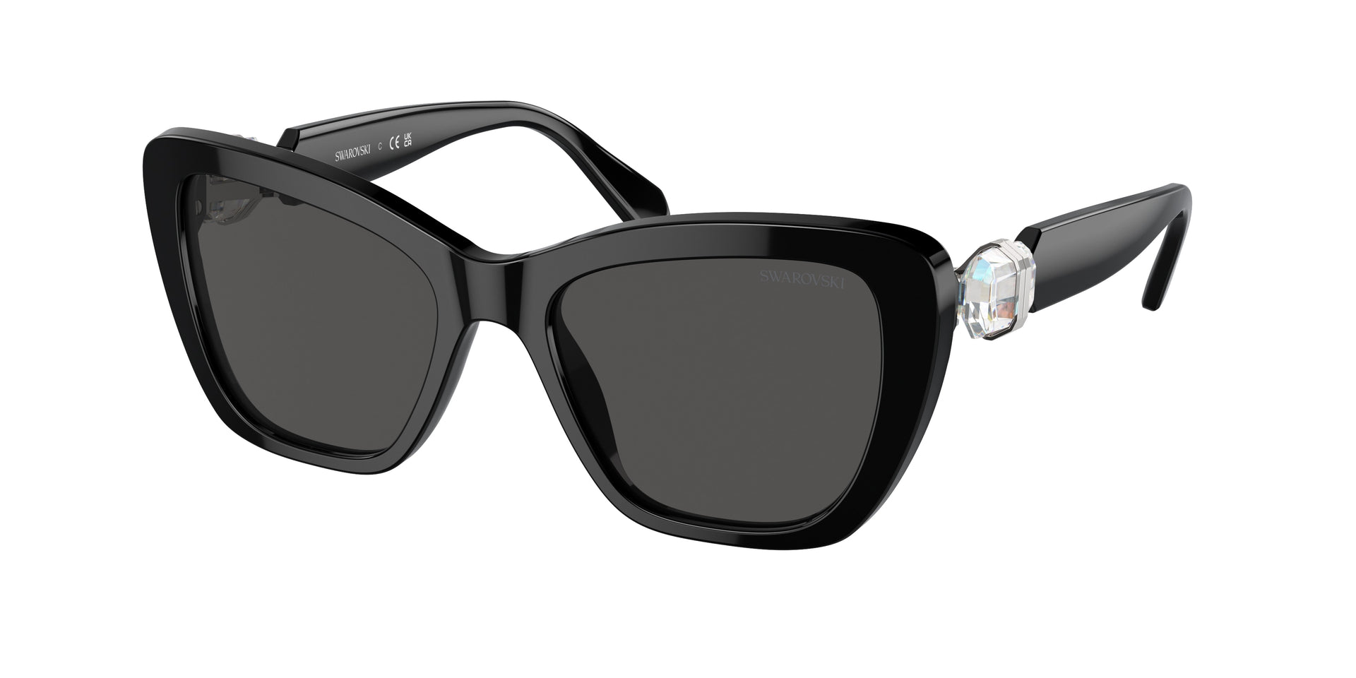 Swarovski SK6018F Black Sunglasses