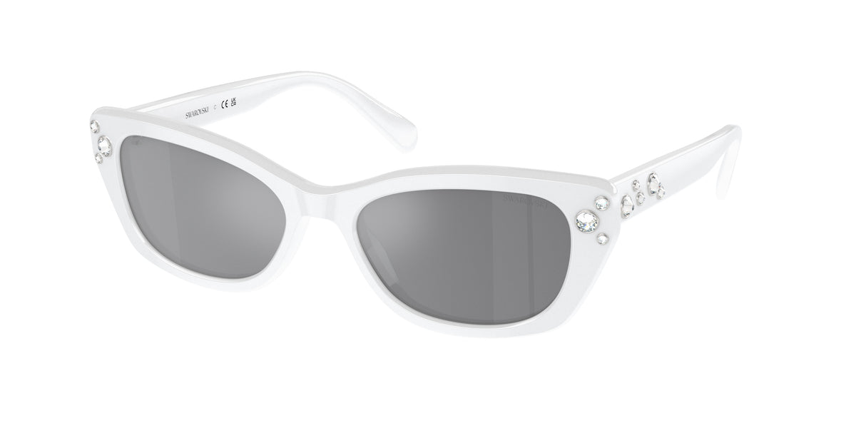 Swarovski SK6019F Milky White Sunglasses