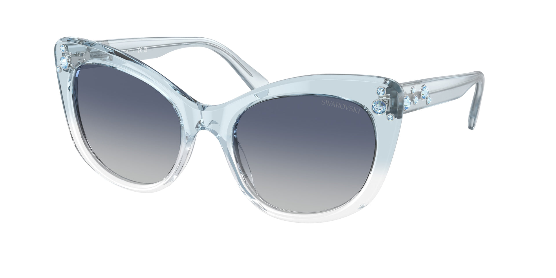 Swarovski SK6020 Transparent Blue Sunglasses