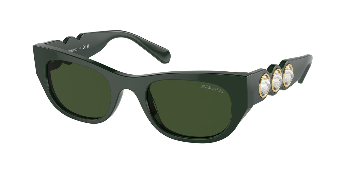 Swarovski SK6022F Dark Green Sunglasses