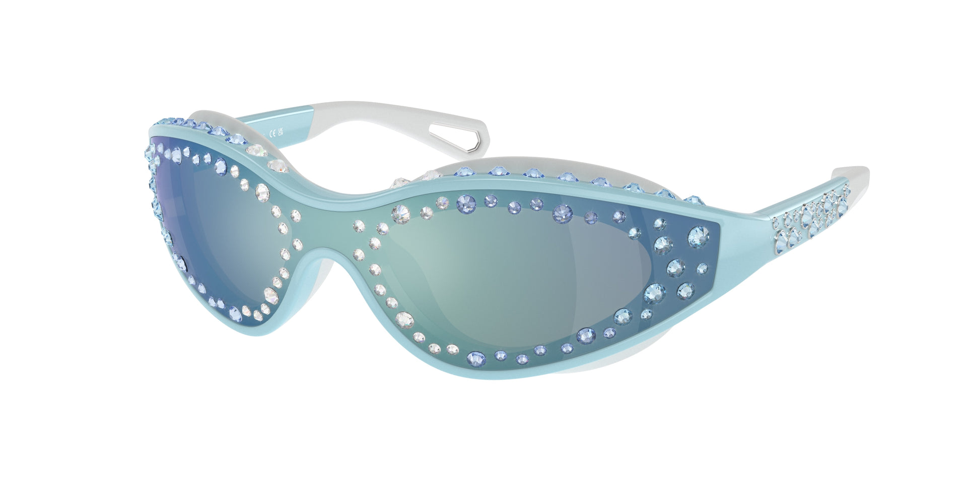 Swarovski SK6024 Light Blue/White Sunglasses