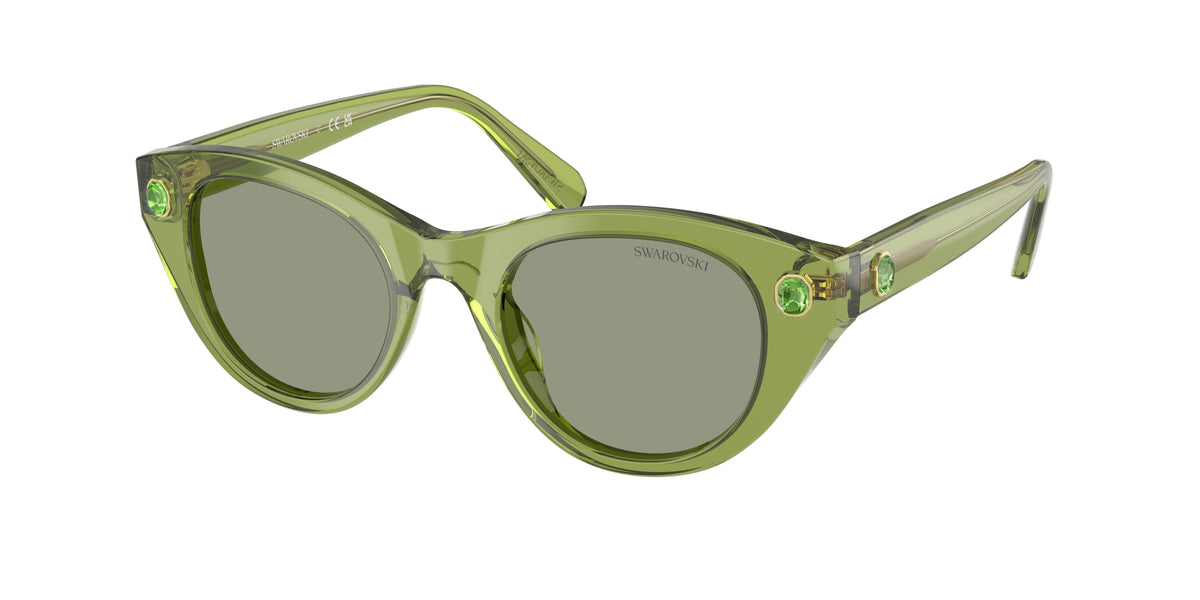 Swarovski SK6025 Transparent Green Sunglasses