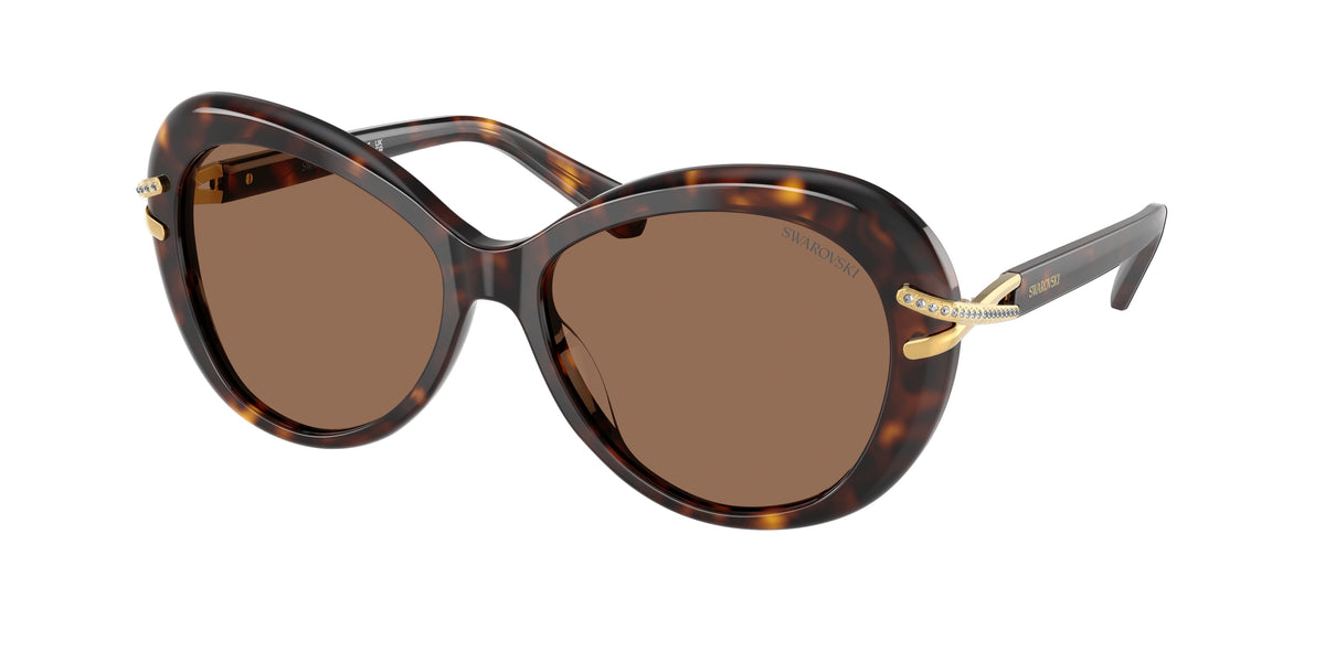 Swarovski SK6026F Havana Sunglasses