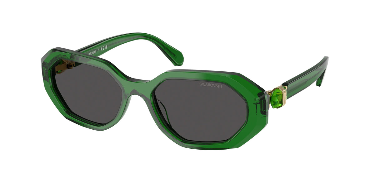 Swarovski SK6028F Transparent Green Sunglasses