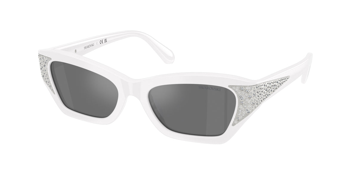 Swarovski SK6029 Solid White Sunglasses