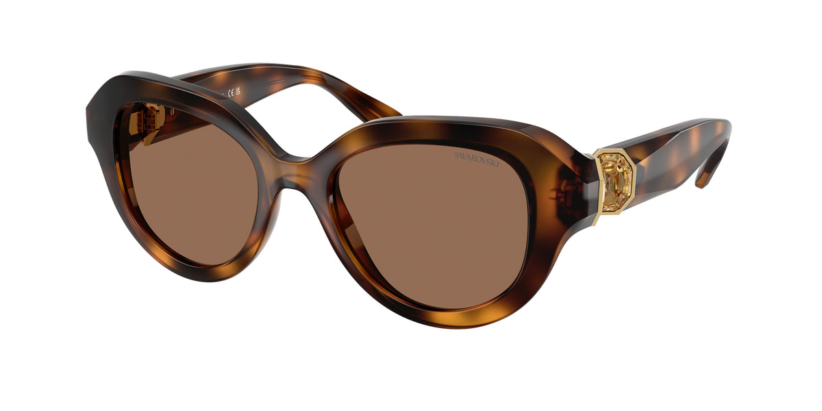 Swarovski SK6037 Havana Sunglasses
