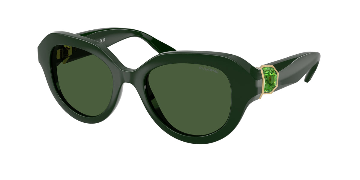 Swarovski SK6037 Solid Green Sunglasses