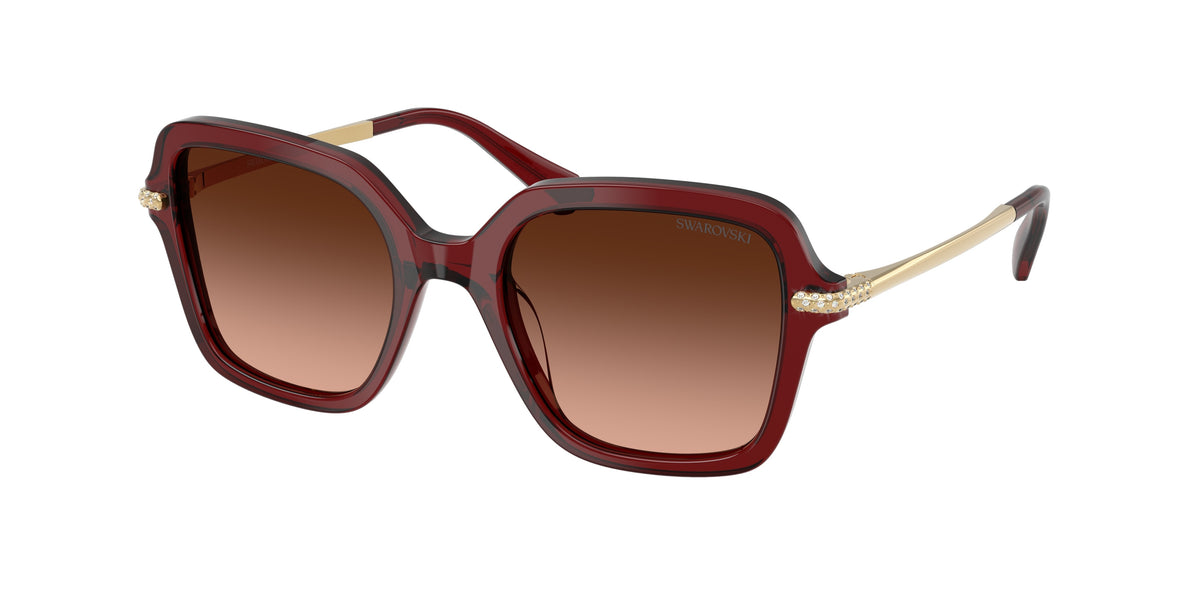 Swarovski SK6040F Transparent Burgundy Sunglasses