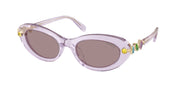 Swarovski SK6042 Transparent Lilac Sunglasses