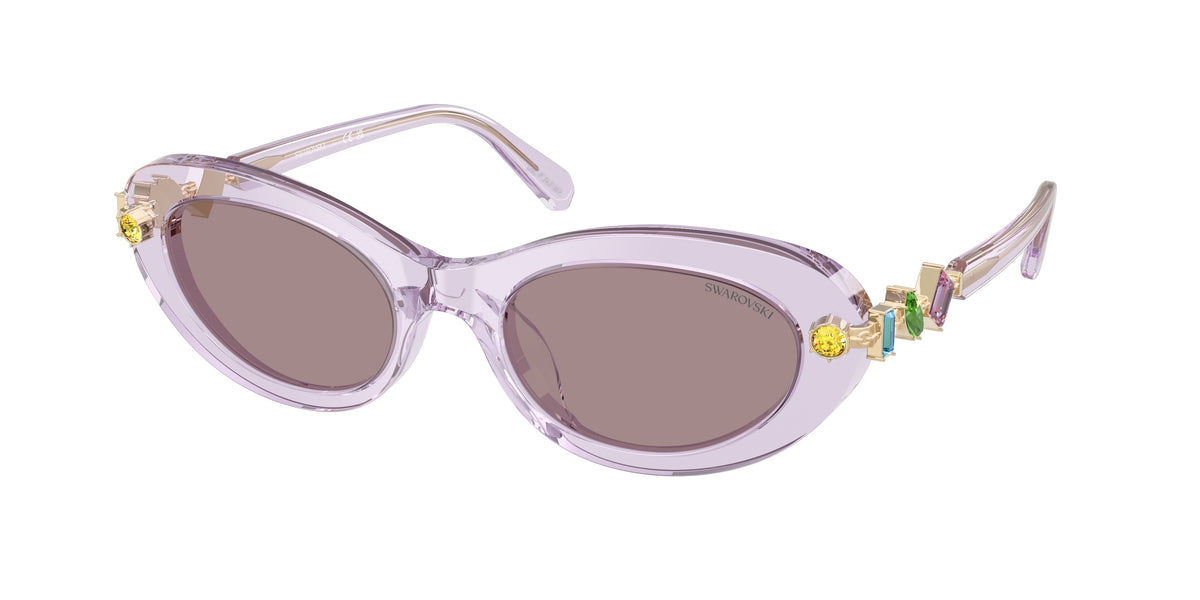 Swarovski SK6042 Transparent Lilac Sunglasses