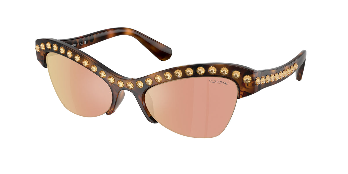 Swarovski SK6043 Havana Sunglasses
