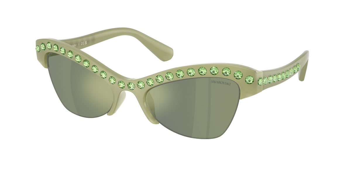 Swarovski SK6043 Milky Green Sunglasses
