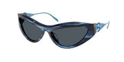 Swarovski SK6046 Striped Blue Sunglasses