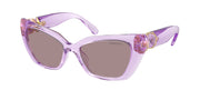 Swarovski SK6047 Transparent Lilac Sunglasses