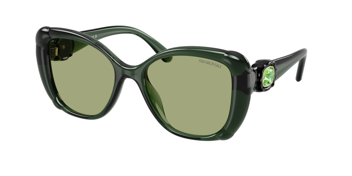 Swarovski SK6051U Transparent Green Sunglasses