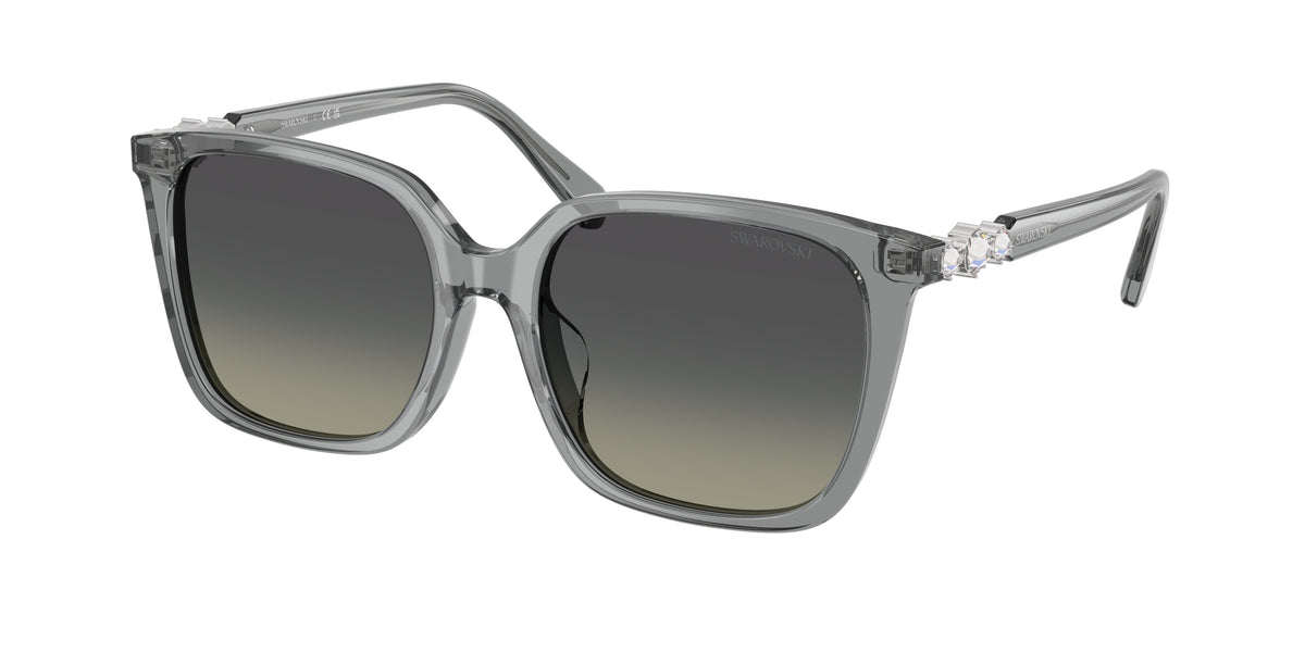 Swarovski SK6053D Transparent Grey Sunglasses