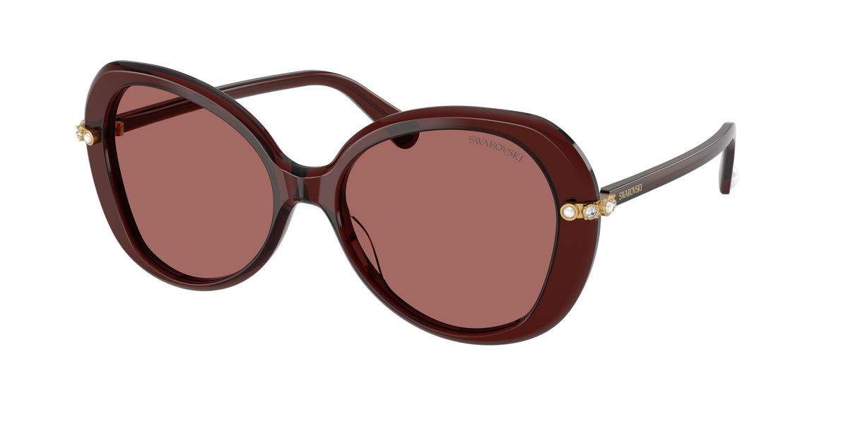 Swarovski SK6059 Transparent Burgundy Sunglasses