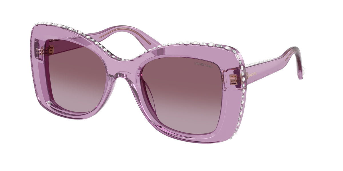 Swarovski SK6062U Transparent Amethyst Sunglasses