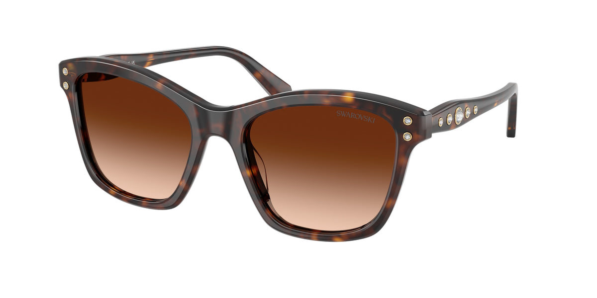 Swarovski SK6063F Havana Sunglasses