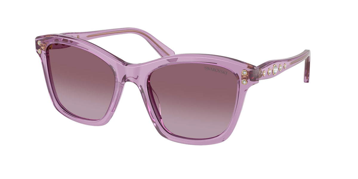 Swarovski SK6063F Transparent Amethyst Sunglasses