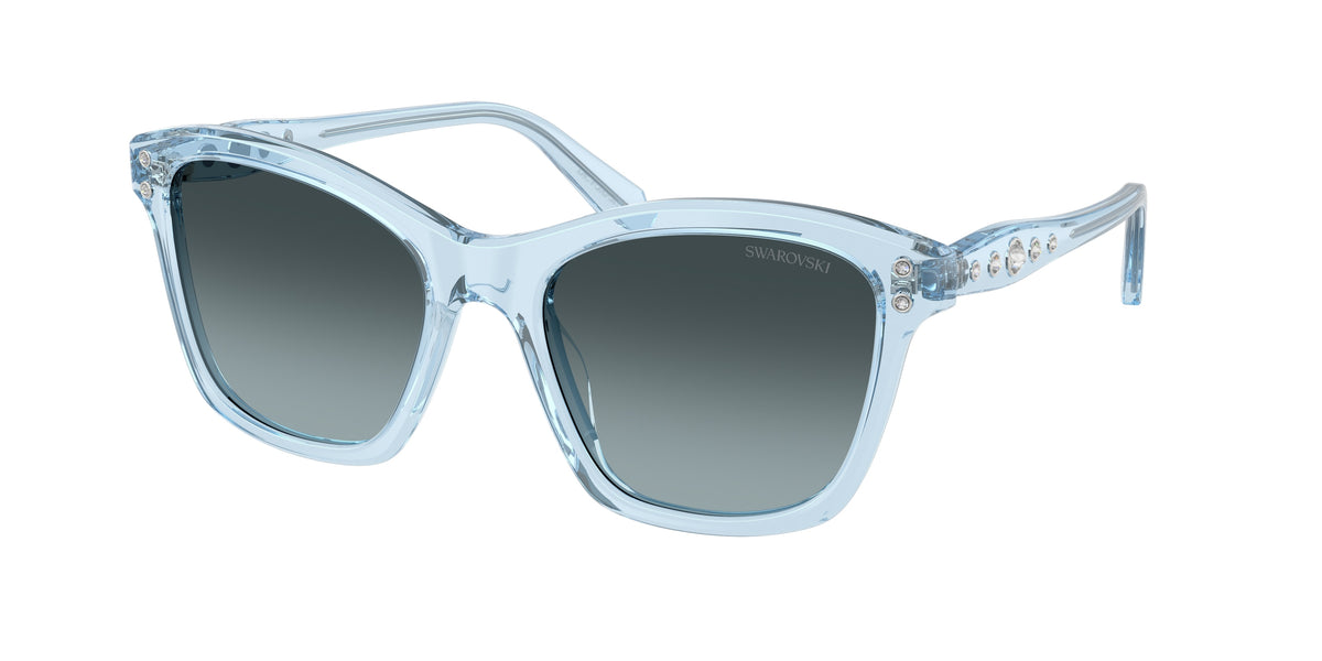 Swarovski SK6063 Transparent Light Blue Sunglasses