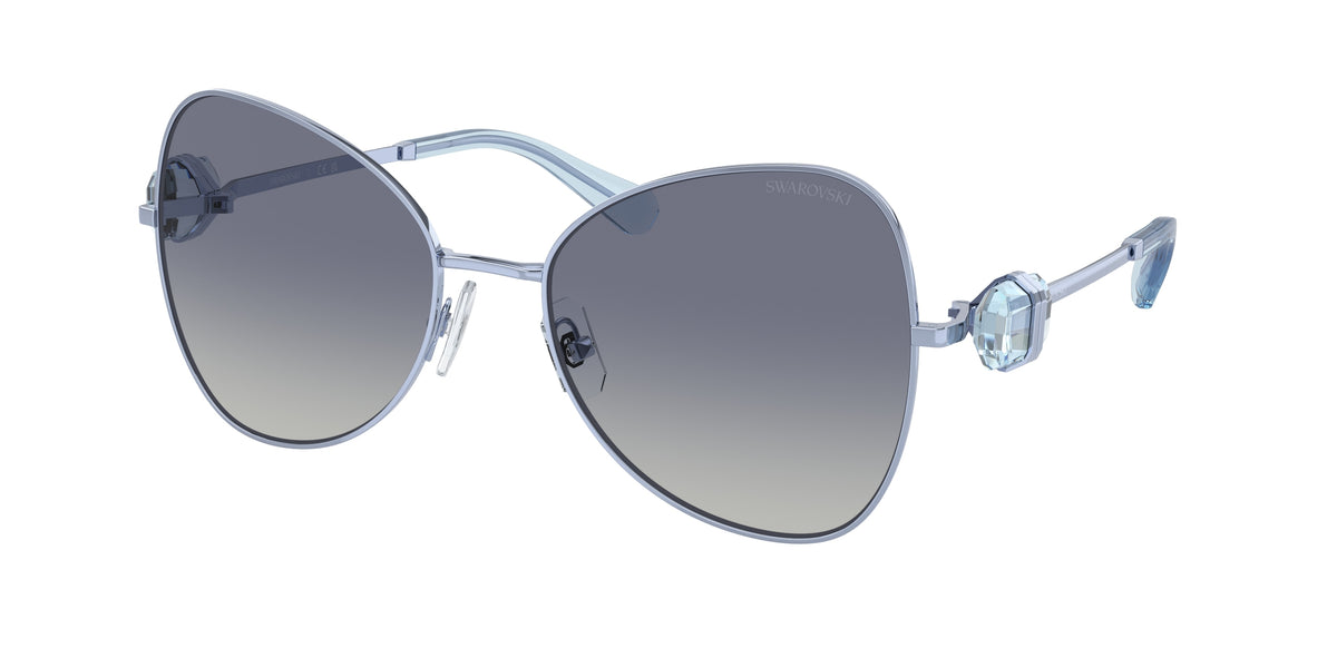 Swarovski SK7002 Metal Light Blue Sunglasses
