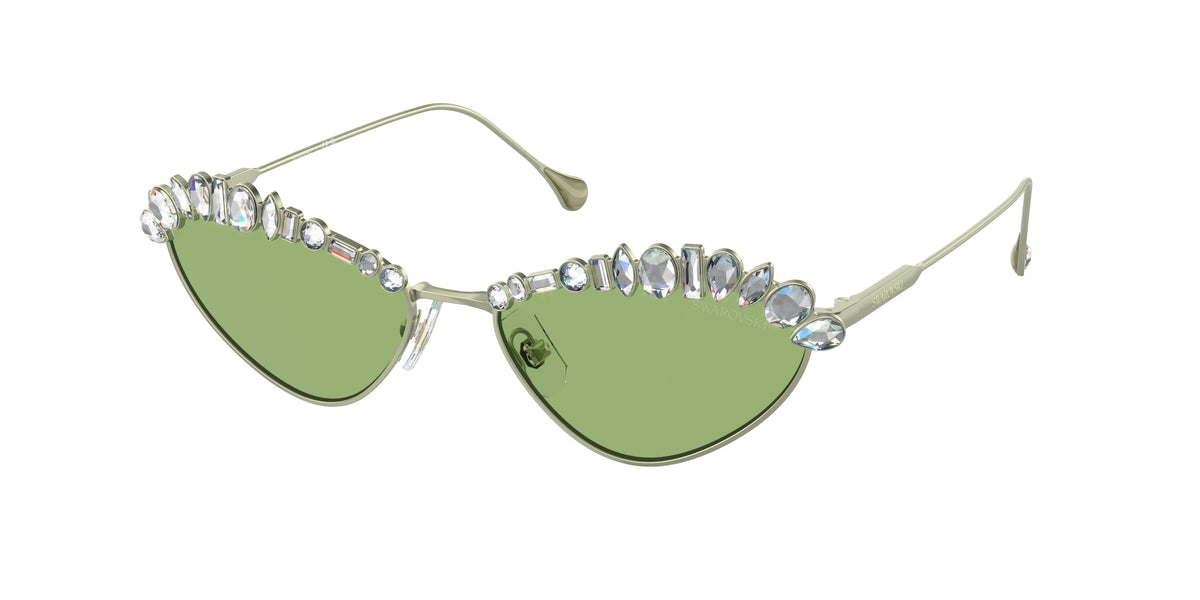 Swarovski SK7009 Matte Green Sunglasses