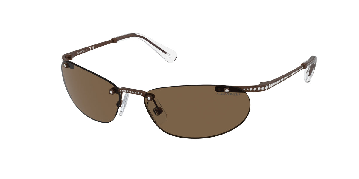 Swarovski SK7019 Matte Brown Sunglasses