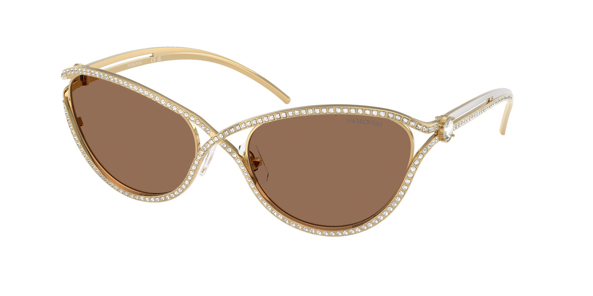 Swarovski SK7025 Gold Sunglasses