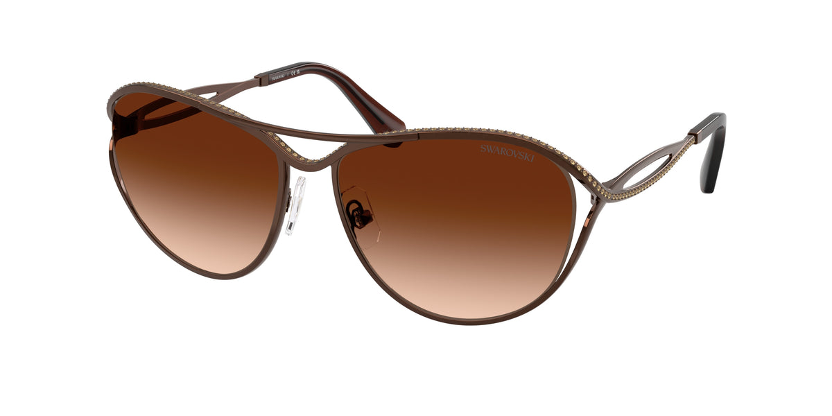 Swarovski SK7028 Brown Sunglasses