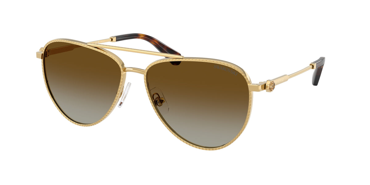 Swarovski SK7031 Gold Sunglasses