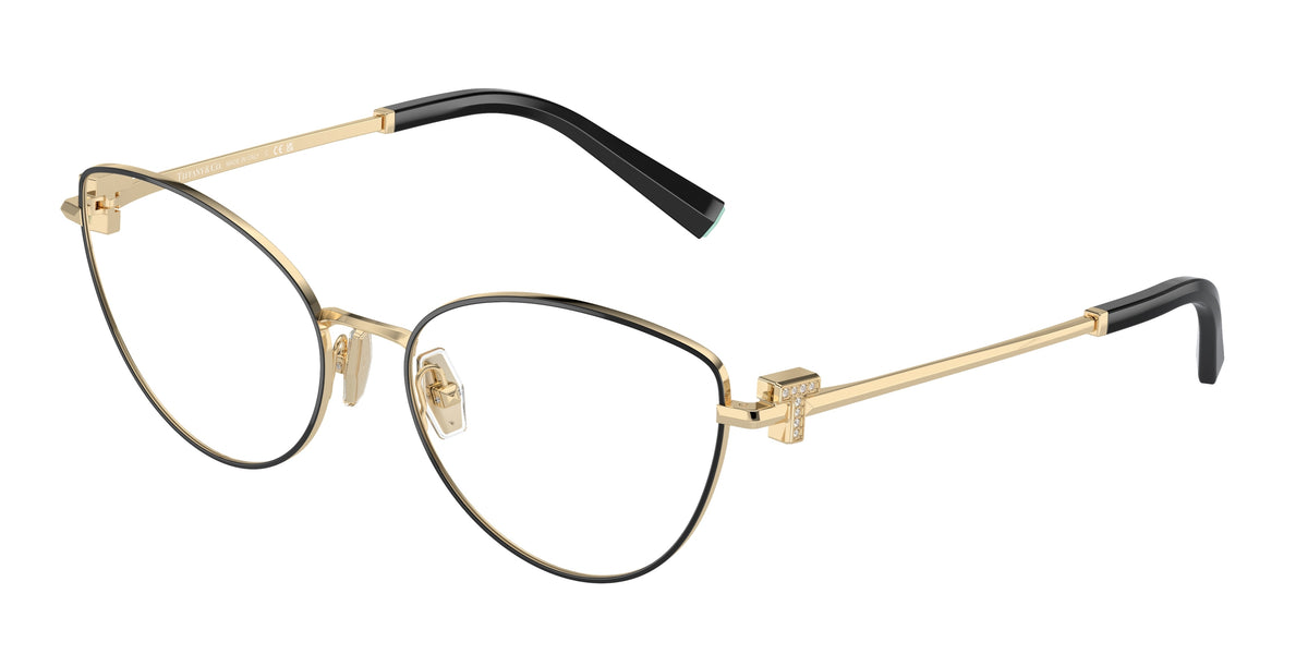 Tiffany & Co. TF1159B Black On Pale Gold Eyeglasses