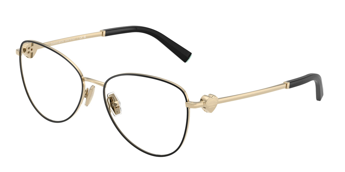 Tiffany & Co. TF1163B Black On Pale Gold Eyeglasses