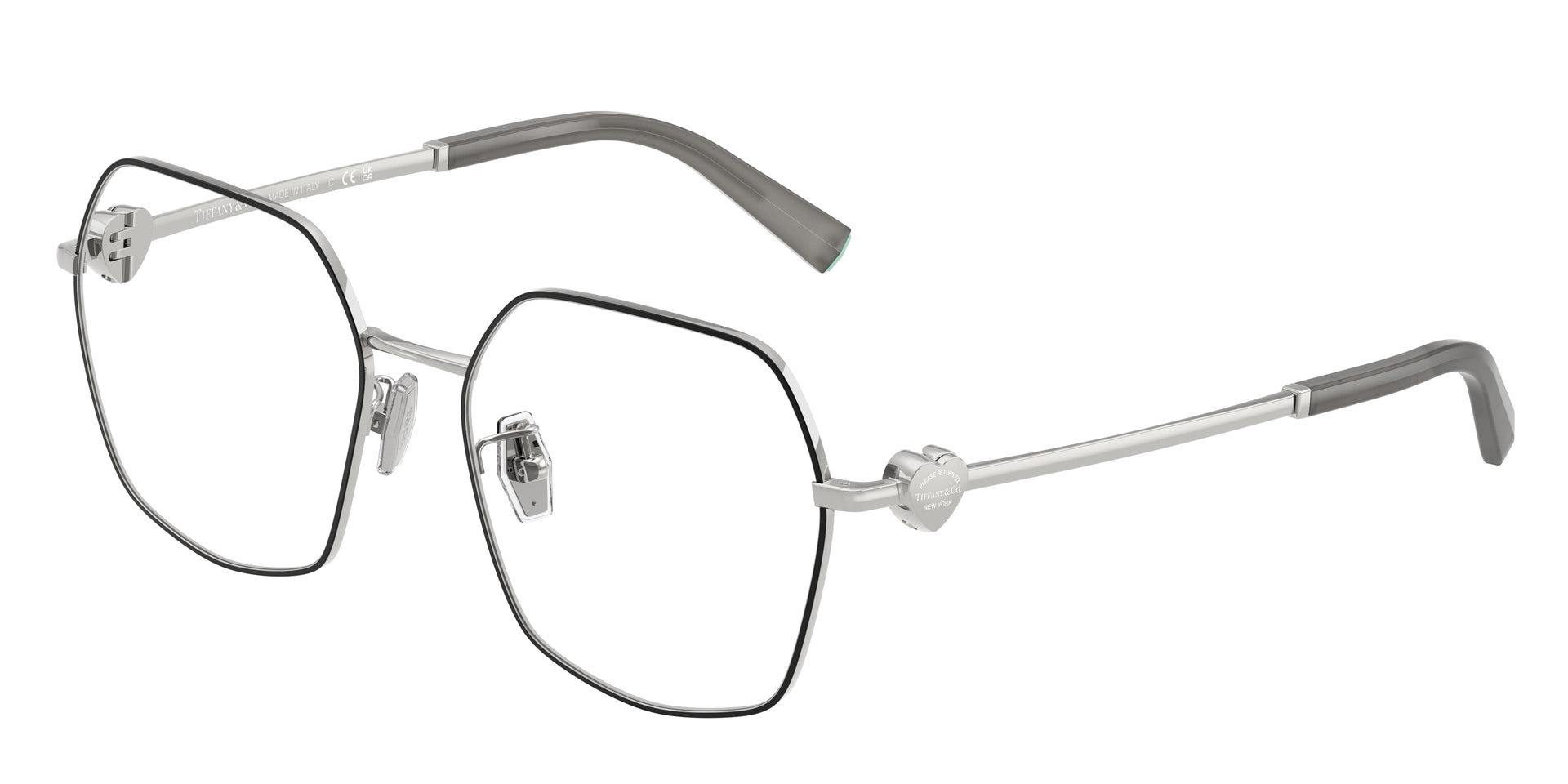 Tiffany & Co. TF1165BD Black On Silver Eyeglasses