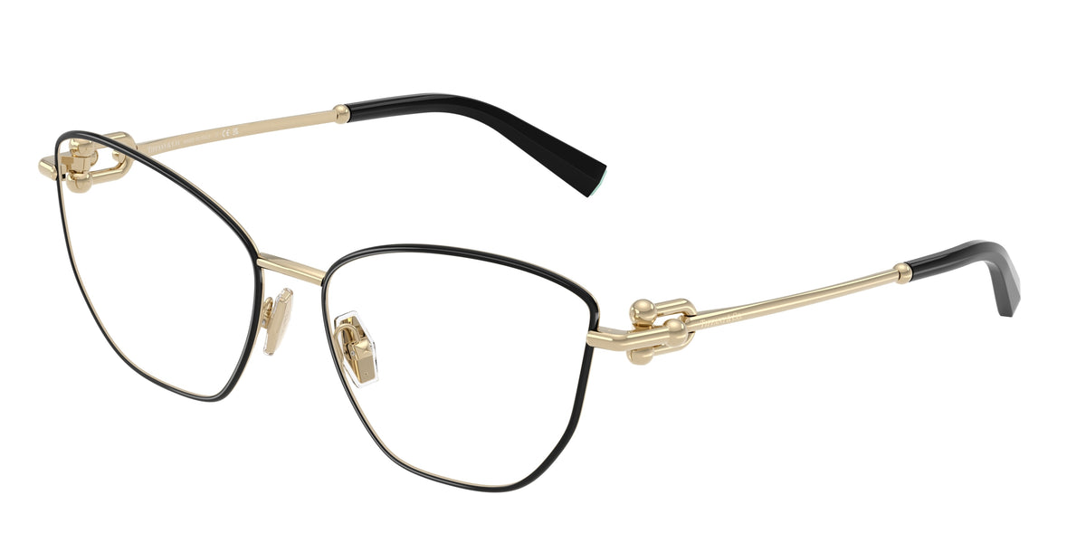 Tiffany & Co. TF1166 Black On Pale Gold Eyeglasses