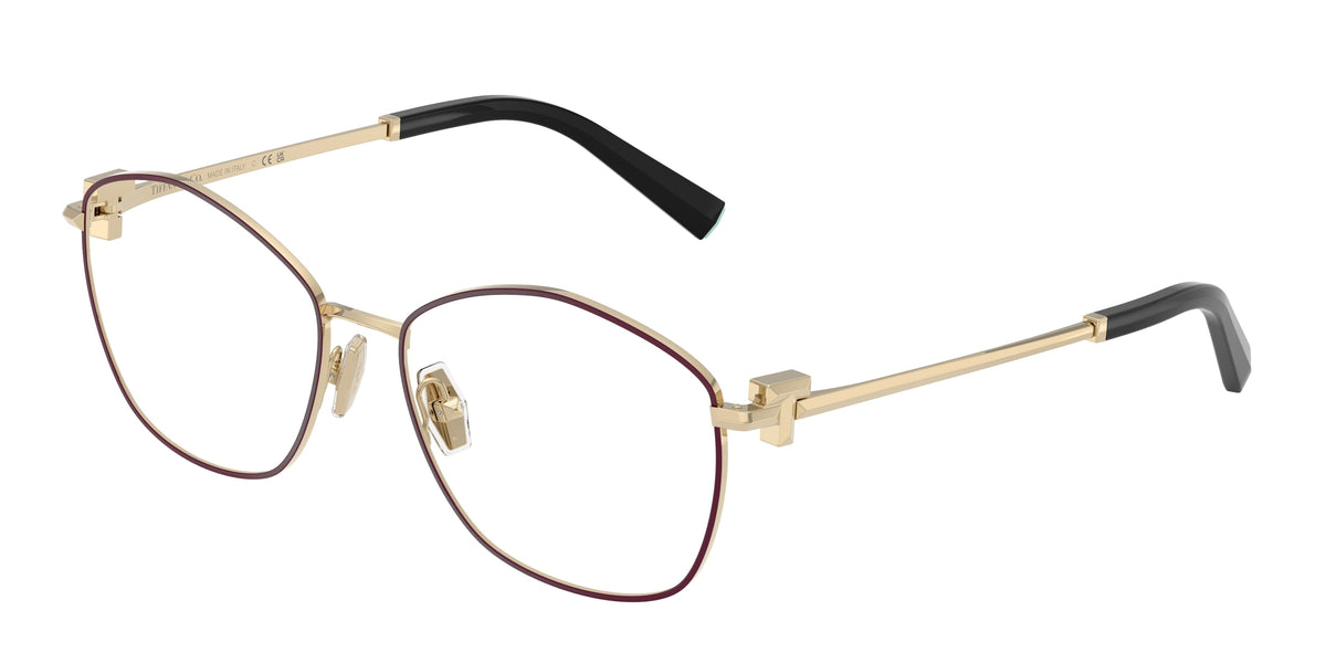 Tiffany & Co. TF1174 Burgundy On Pale Gold Eyeglasses