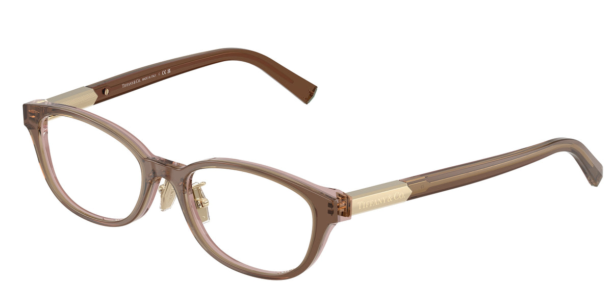 Tiffany & Co. TF2280D Brown Transparent On Pink Eyeglasses