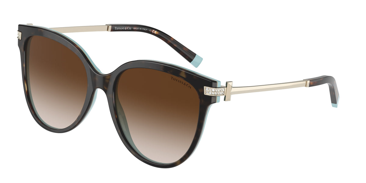 Tiffany & Co. TF4193B Havana On Tiffany Blue Sunglasses