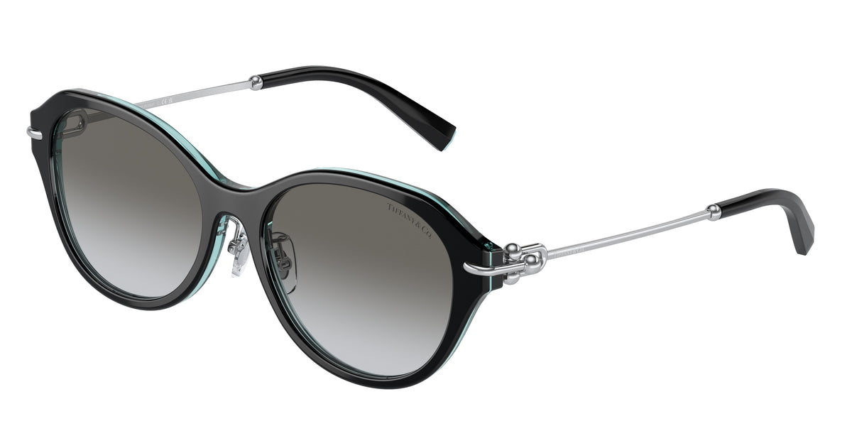 Tiffany & Co. TF4210D Black On Crystal Tiffany Blue Sunglasses